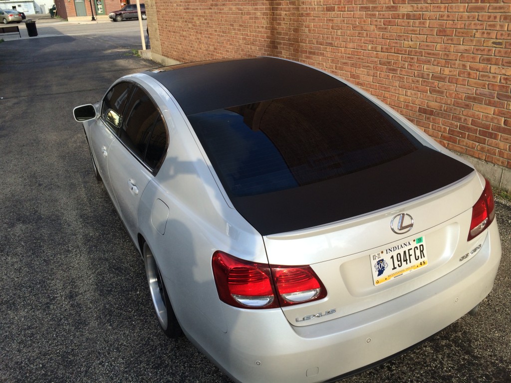 Lexus Carbon Fiber Hood Roof Trunk Wrap 2