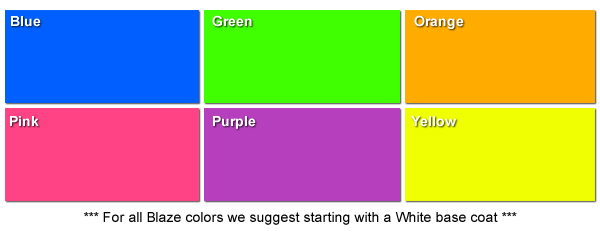Blaze PlastiDip Colors